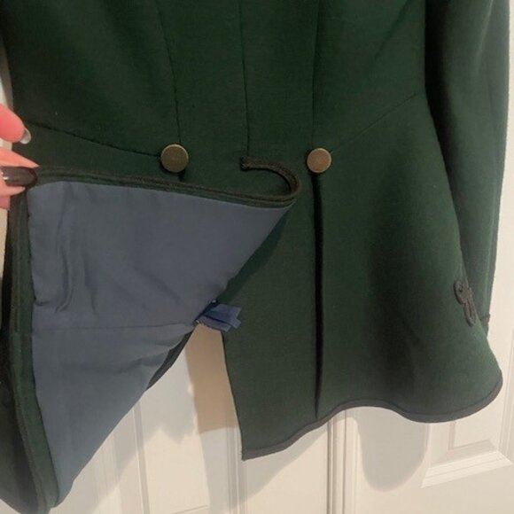 Ralph Lauren Green Embroidered Equestrian Blazer – Sz 4 - Picture 7 of 10